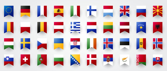 Giant Europe Flag Or Ribbon Set