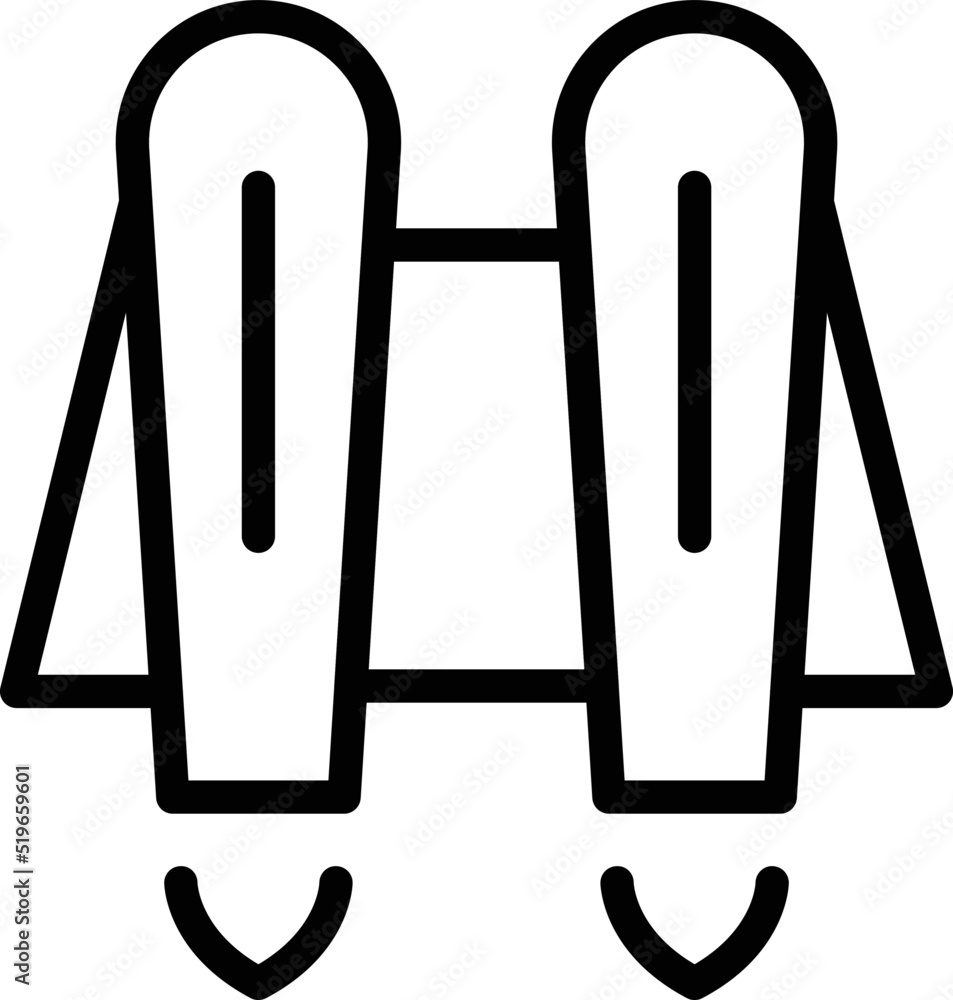 Poster target jetpack icon outline vector. work skill. rocket speed