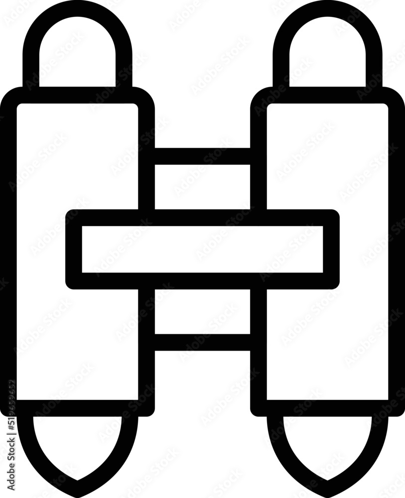 Poster jetpack icon outline vector. boost rocket. future speed