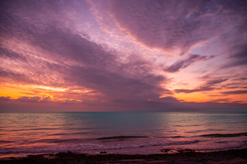 Meer im Abendrot