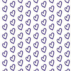 Purple Doodle Hearts Wallpaper Graphic