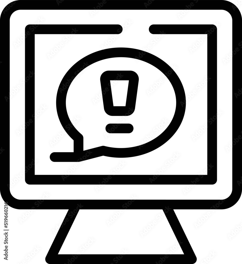 Poster internet risk icon outline vector. online system. mobile protocol