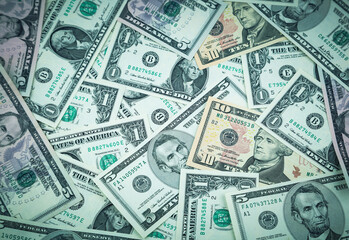 Assorted American banknotes