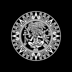 Aztec Warrior Medallion