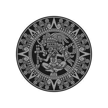 Aztec Warrior Medallion