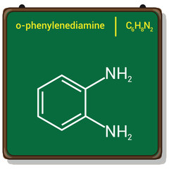 chemical structure of o-Phenylenediamine (C6H8N2)