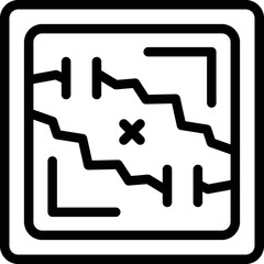 Tablet gamer icon outline vector. Electronic computer. App online