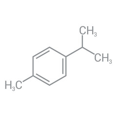 chemical structure of p-Cymene (C10H14)