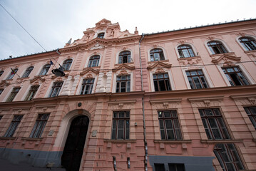 Fototapeta na wymiar historical buildings from Sibiu 48