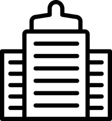 Krakow cityscape icon outline vector. Poland city. Map warshaw