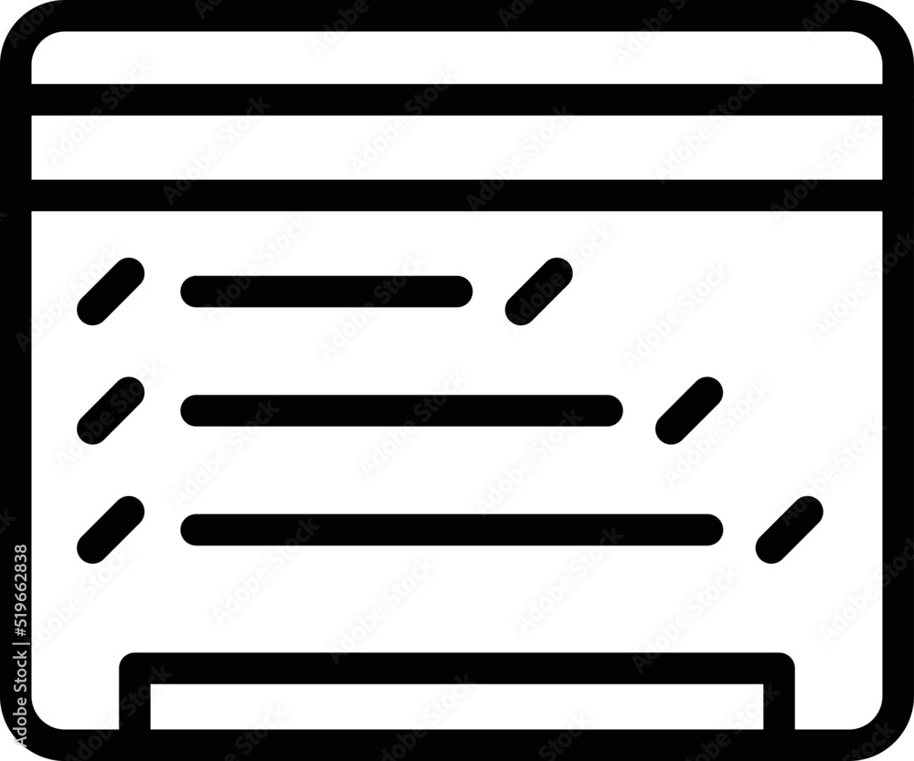 Poster web code icon outline vector. app service. system digital