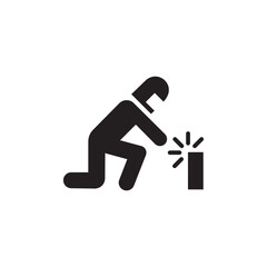 welding icon logo vector design template
