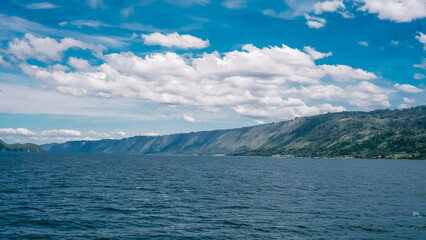 lake and mountains
