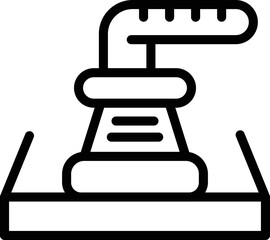 Tile floor tool icon outline vector. Construction surface. House material