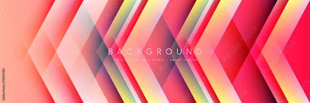 Poster abstract geometric gradient design combination background. minimal creative color composition landin