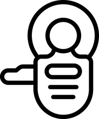 Floor installation tool icon outline vector. Home decor. Door material
