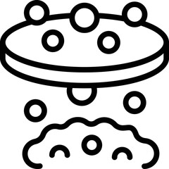 Gold tool icon outline vector. Golden mine. Stone miner