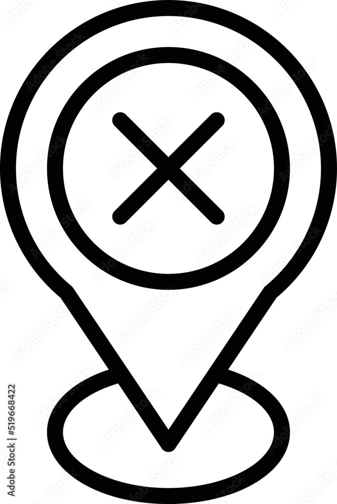Aufkleber internet location icon outline vector. lost connection. socket site
