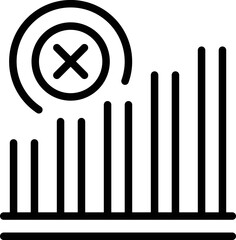 Lost signal icon outline vector. Online connect. Internet error