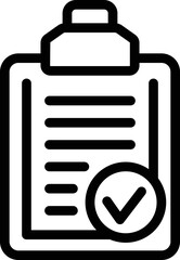 Clipboard manager icon outline vector. Office meeting. Business team