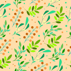 Orange pattern with branches