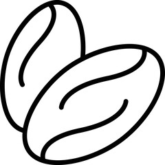 Date fruit icon outline vector. Palm food. Sweet dry