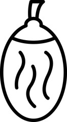 Natural seed icon outline vector. Date fruit. Sweet dry