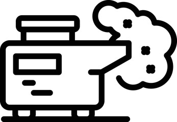 Anti insect spray icon outline vector. Malaria control. Pest repellent