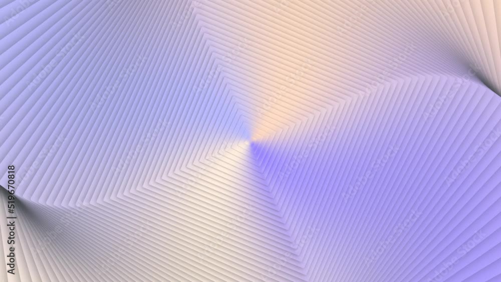Poster periwinkle, dried lilac, enokitake mushroom and durazno palido twirling colored squares animation lo