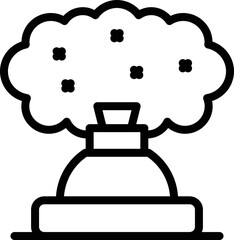 Insect spray icon outline vector. Pest control. Bug prevention