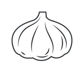 Garlic minimalist icon