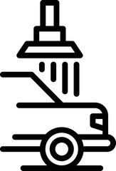 Wash pressure icon outline vector. Car service. Auto wash