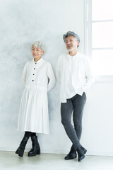 仲良しの中高年のカップル