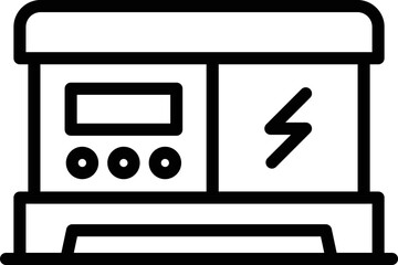 Petrol generator icon outline vector. Gas machine. Gasoline motor