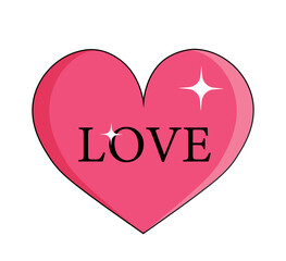 Pink heart icon