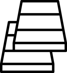 Repair material icon outline vector. Home construction. House woodwork