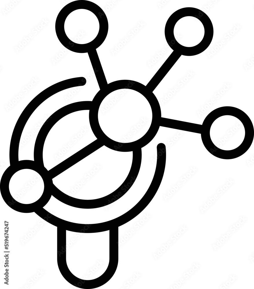 Poster control quality icon outline vector. product broken. electronic return