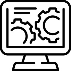 Consumer electronic icon outline vector. Product control. Customer package