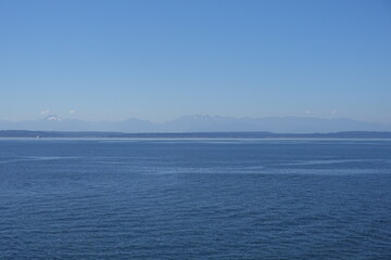 Fototapeta premium Seattle-Bainbridge Ferry - Seattle, Washington