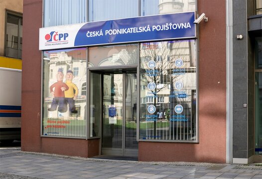 Entrance to CPP - Ceska Podnikatelska Pojistovna insurance company store