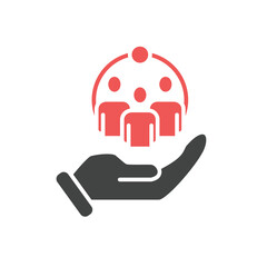 protecting people icons  symbol vector elements for infographic web