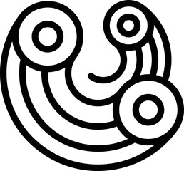 Culinary churro icon outline vector. Spanish food. Spain dessert