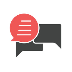 Chat and Spech Bubble icons  symbol vector elements for infographic web