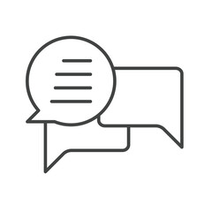 Chat and Spech Bubble icons  symbol vector elements for infographic web