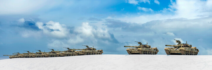 Fototapeta premium military vehicles, tanks
