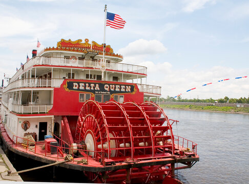 Delta Queen paddlewheel boat.