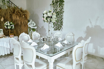 wedding reception table