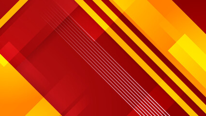 Red yellow and orange abstract background with modern trendy fresh color for presentation design, flyer, social media cover, web banner, tech banner