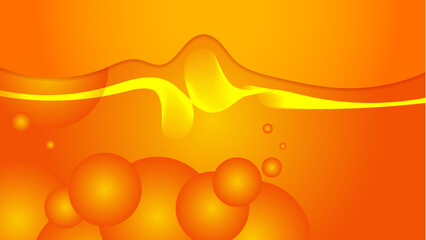 Abstract orange and yellow gradient background template