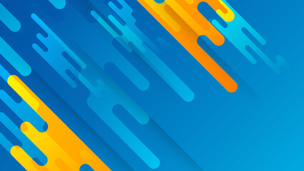 Blue yellow and orange abstract background. Design for poster, template on web, backdrop, banner, brochure, website, flyer, landing page, presentation, and webinar